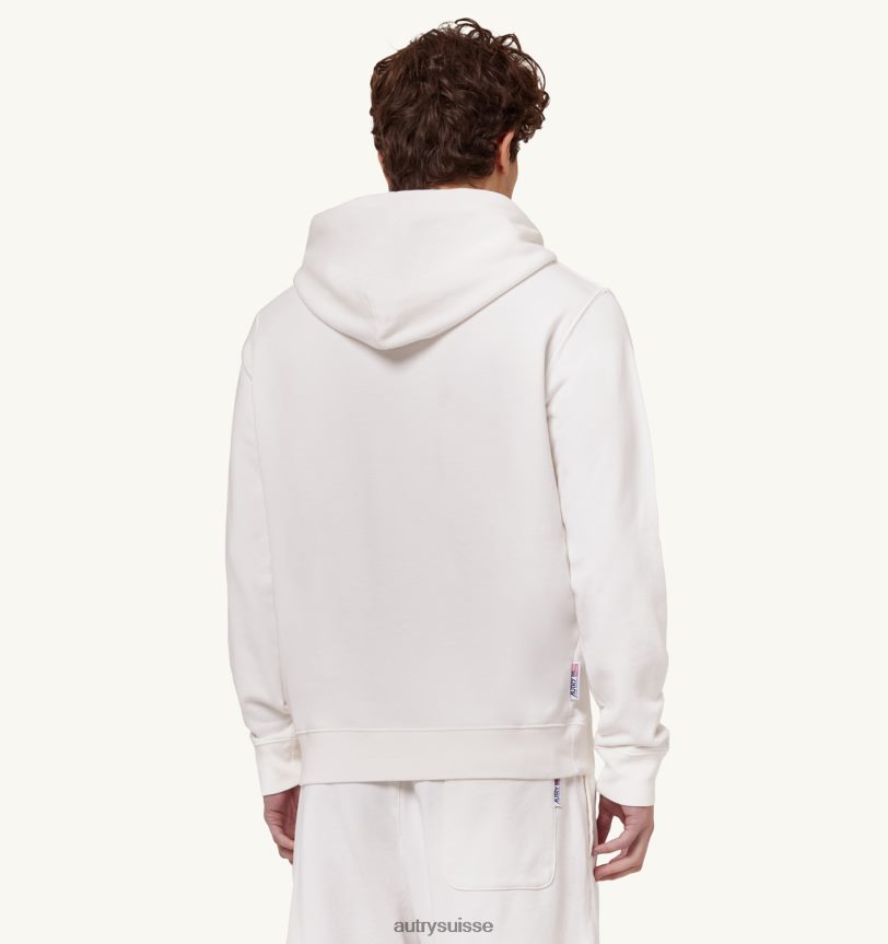 sweat capuche logo iconique blanc 28NX00104 suisse Hommes Autry