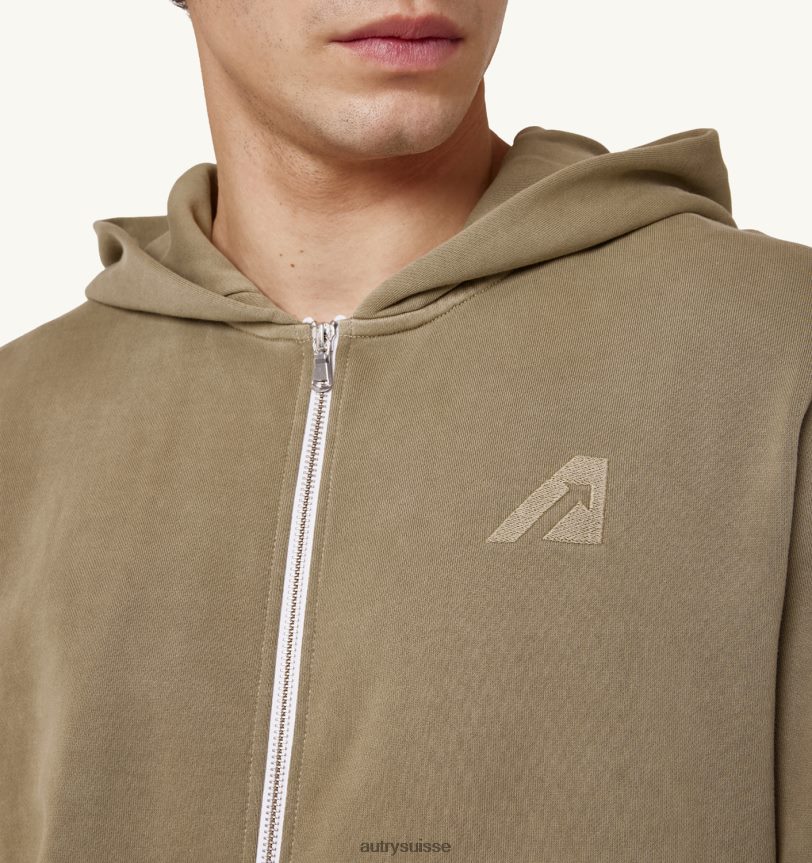 sweat à capuche supervintage vert 28NX00107 suisse Hommes Autry