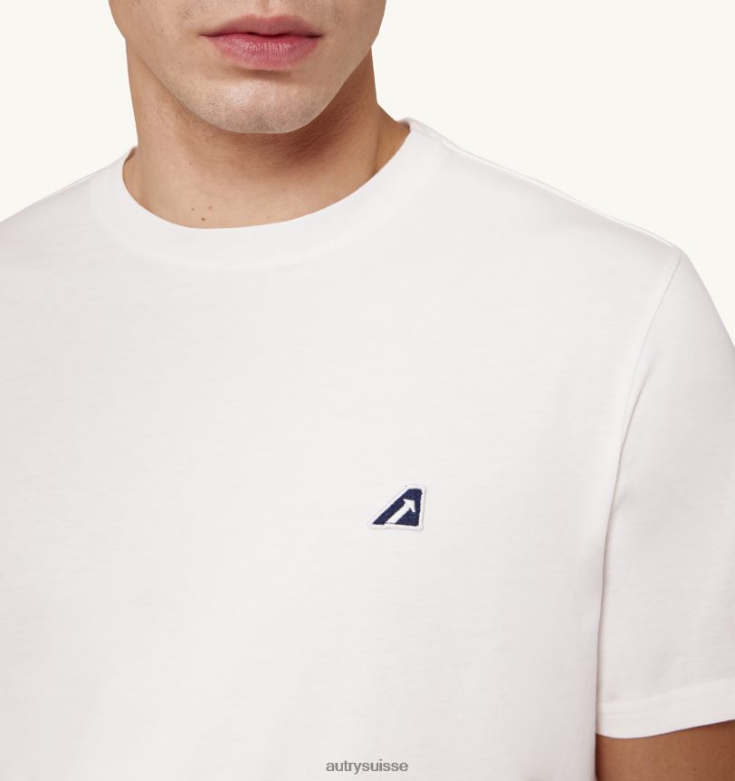 t-shirt col rond iconique blanc 28NX0097 suisse Hommes Autry