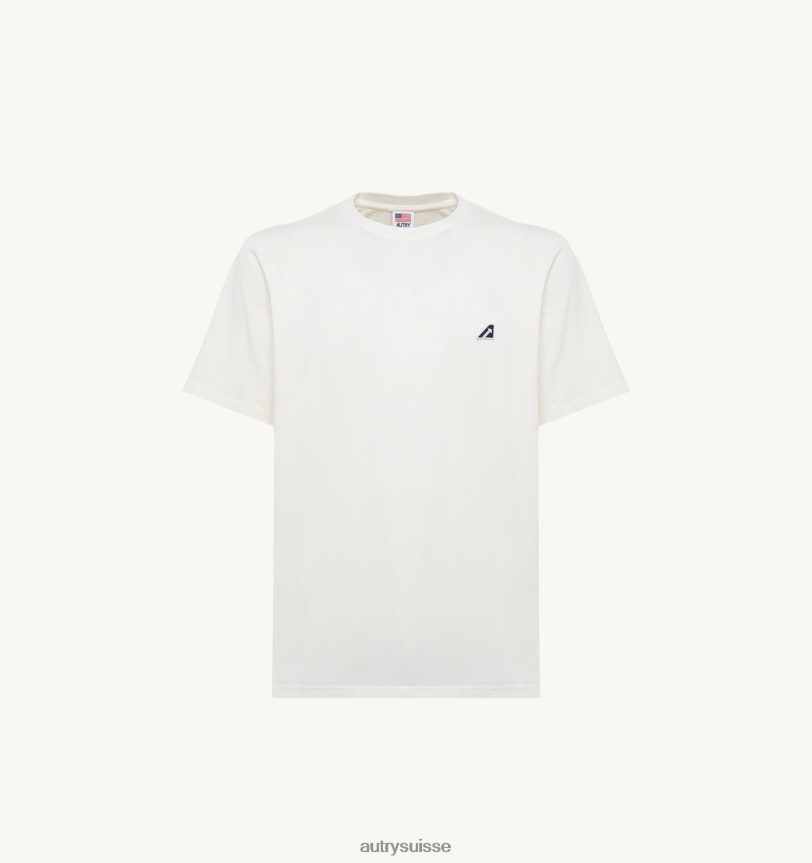 t-shirt col rond iconique blanc 28NX0097 suisse Hommes Autry