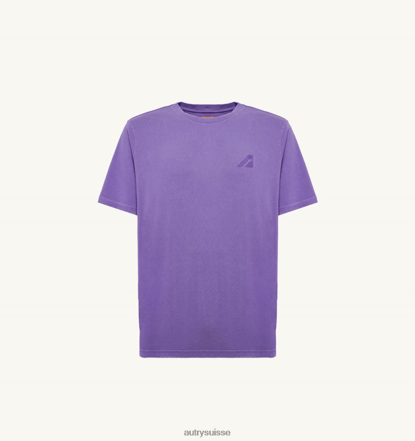 t-shirt col rond supervintage violet 28NX0098 suisse Hommes Autry