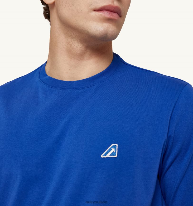 t-shirt col rond tennis bleu 28NX0099 suisse Hommes Autry