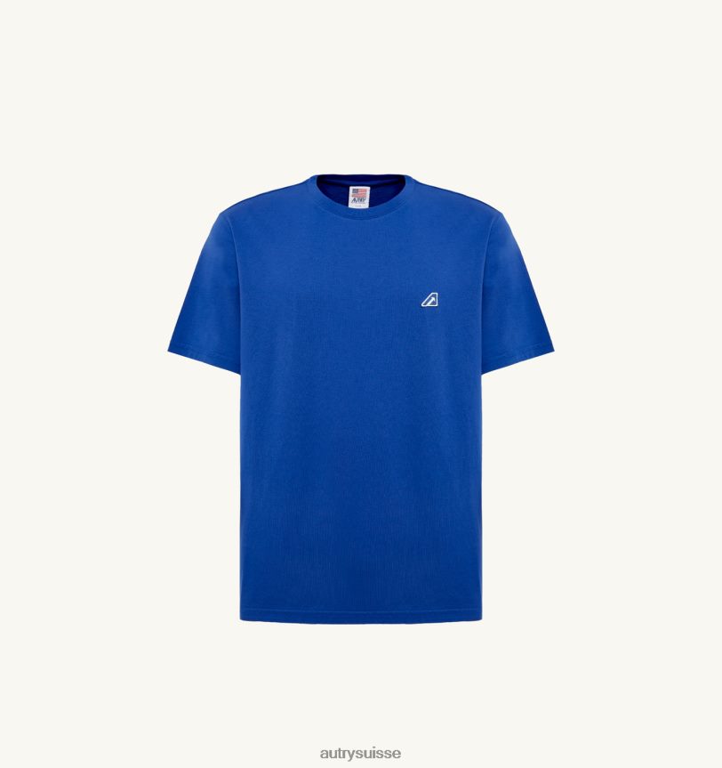 t-shirt col rond tennis bleu 28NX0099 suisse Hommes Autry